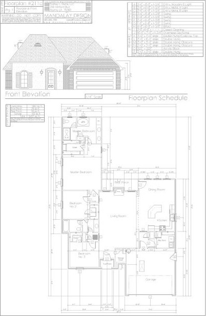 framing schedule